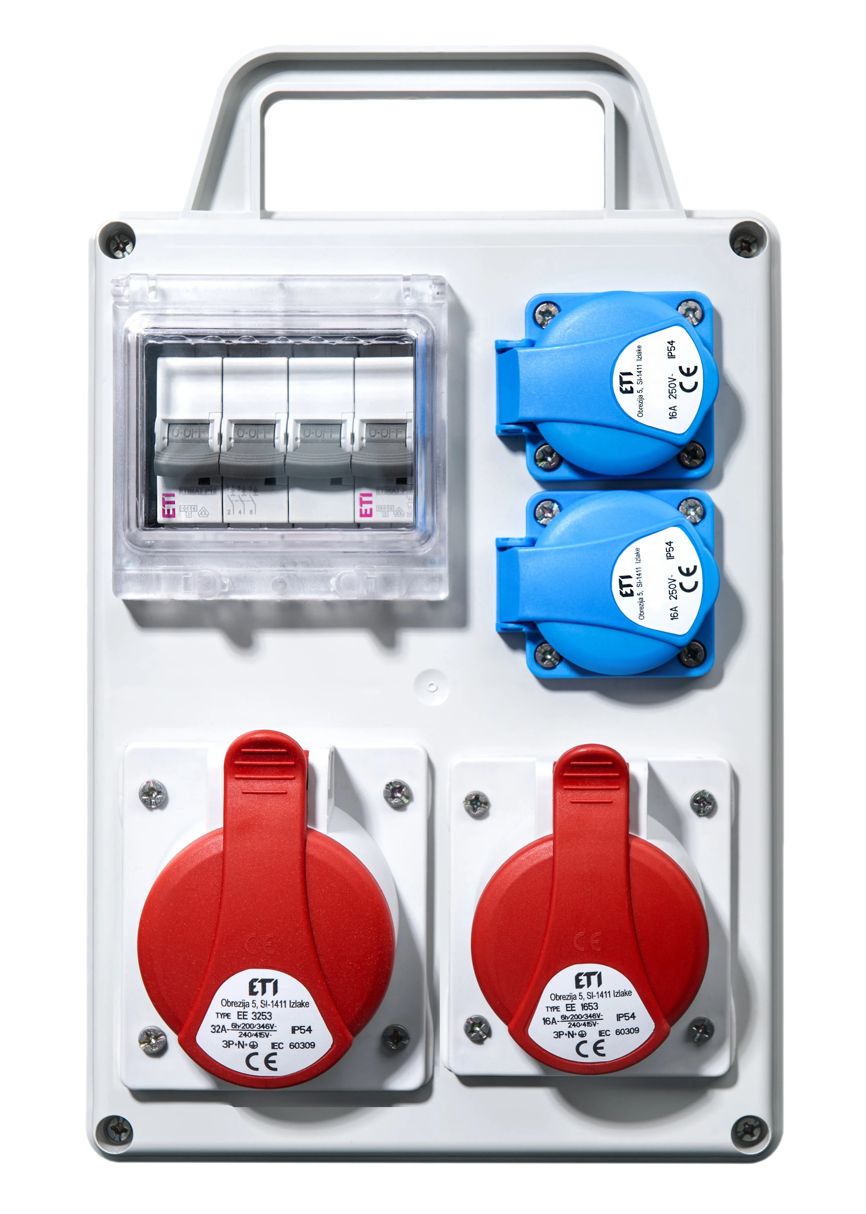 Assemblied distribution box EDS4D 2/2 16/32 B+C 001105828