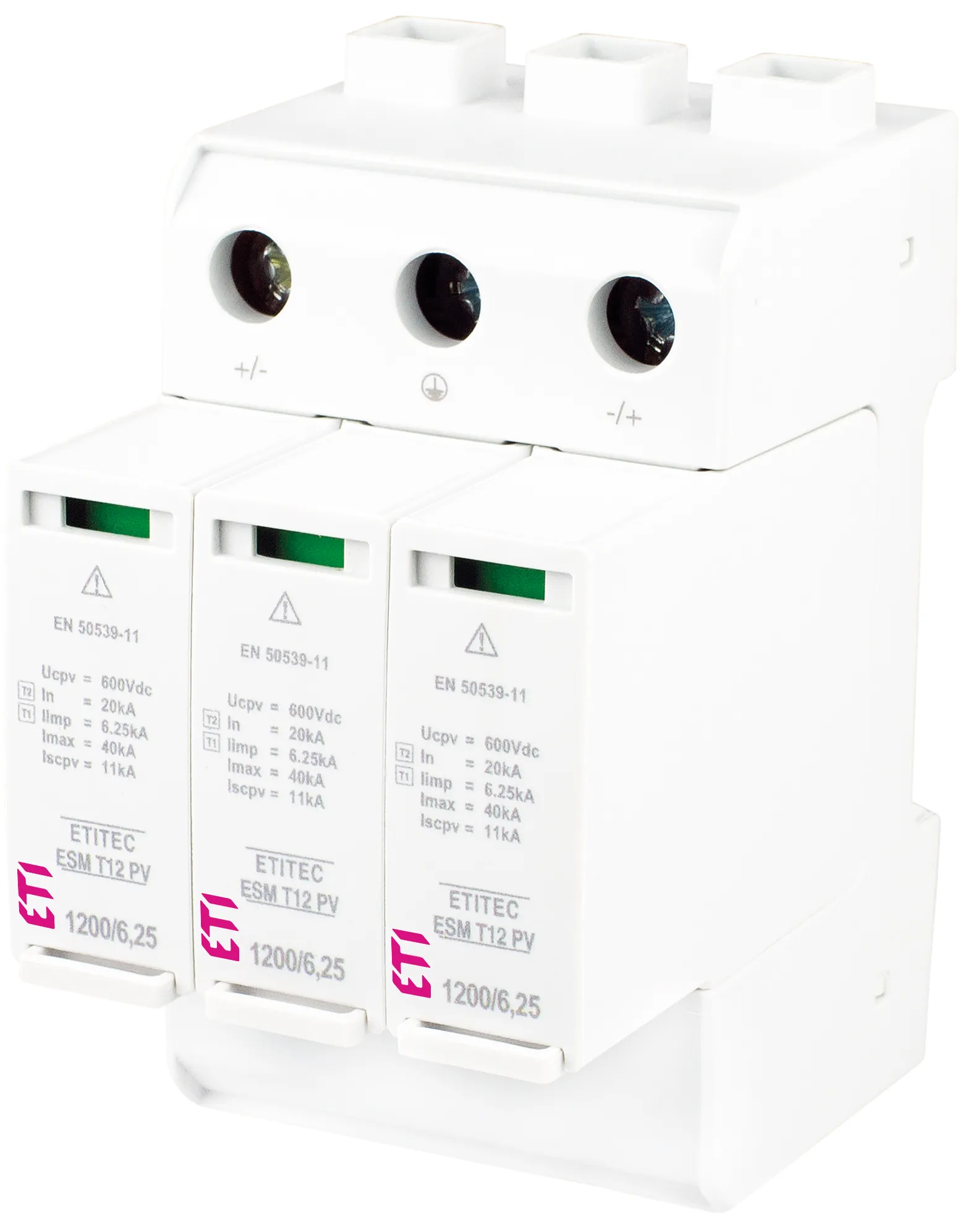 Surge arrester ETITEC ESM T12 PV 1200/6,25 Y 002440640