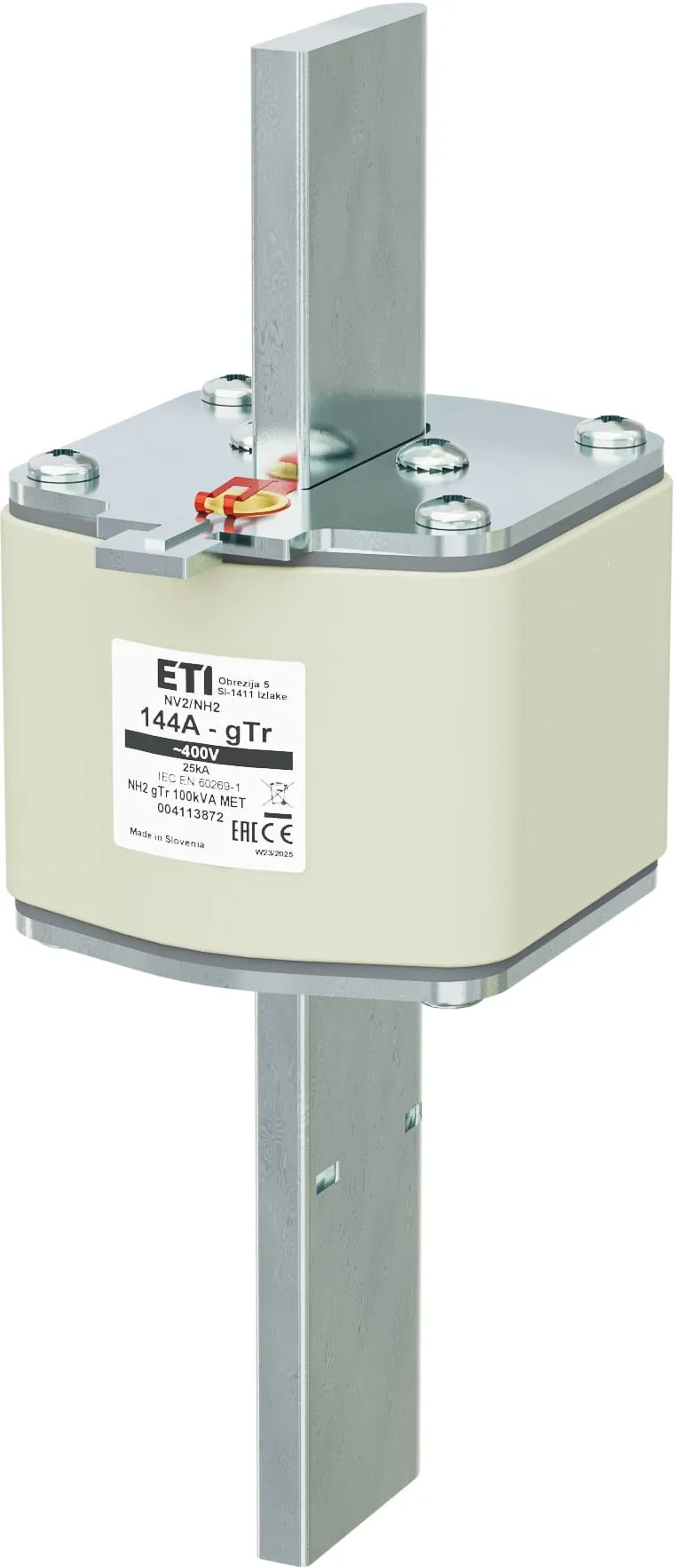 Fuse link NH2 gTr 144A/400V/100kVA MET 004113872