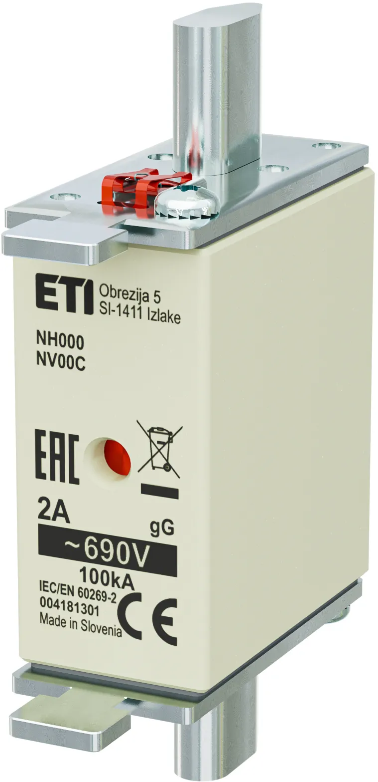 Fuse link NH000 gG 2A/690V 004181301