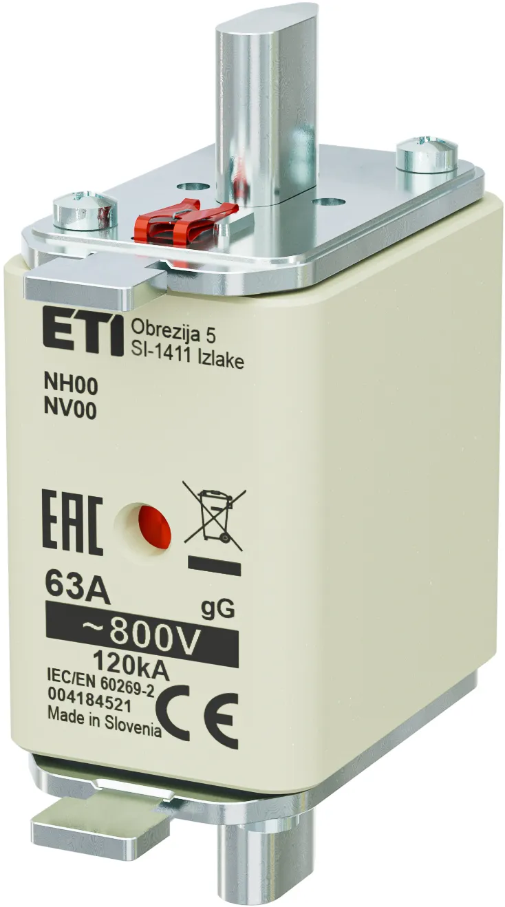 Fuse link NH00 gG 63A/800V 004184521