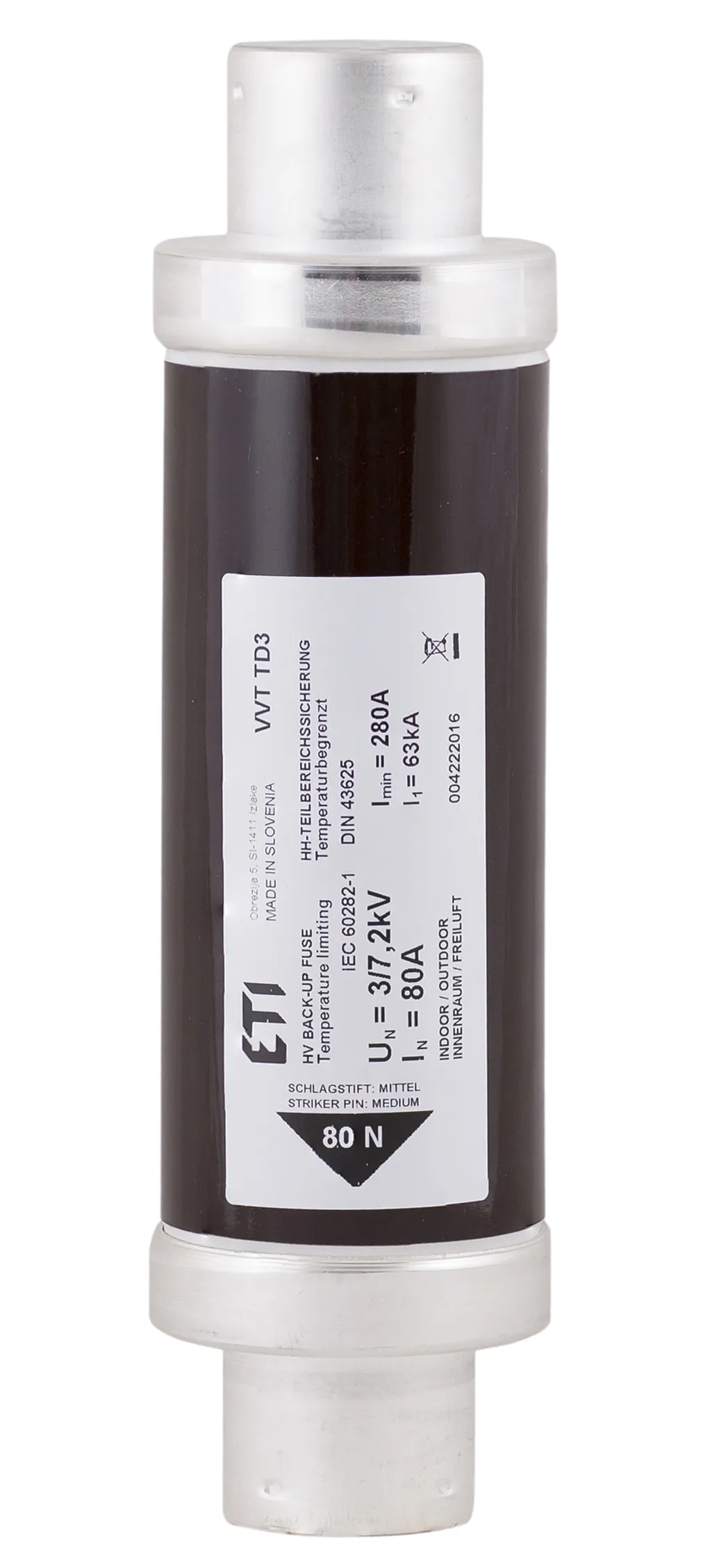 Fuse link VVC3 7,2kV/2A 292 004220503