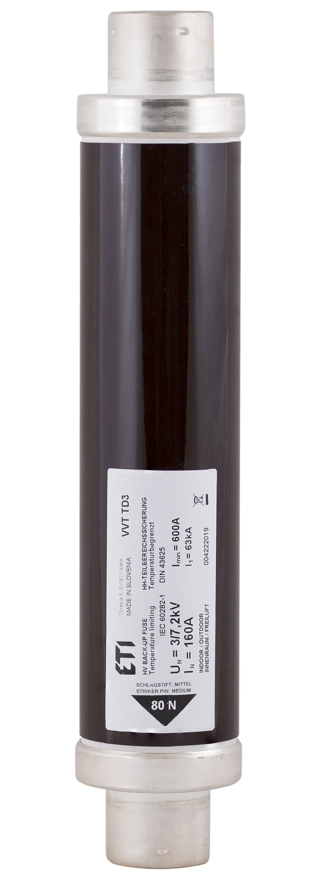Fuse link VVT-D3 7,2kV/4A 442 004222604