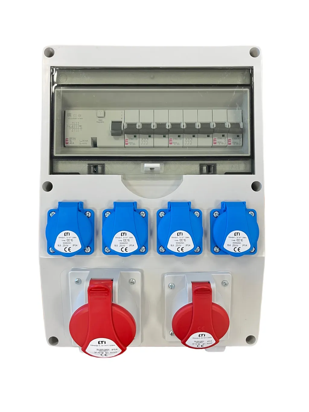 Assemblied distribution box EDS12 RCD 4S/2 16/32 B 004483509