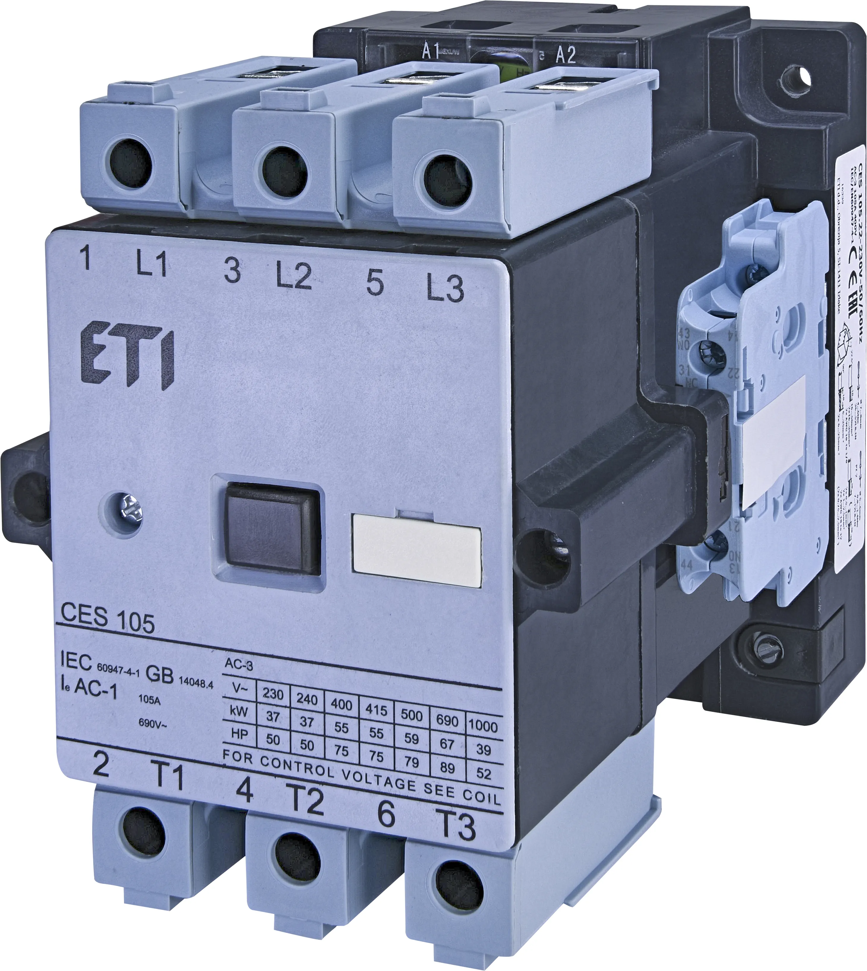 Motor contactor CES 105.22-230V-50/60Hz 004646566