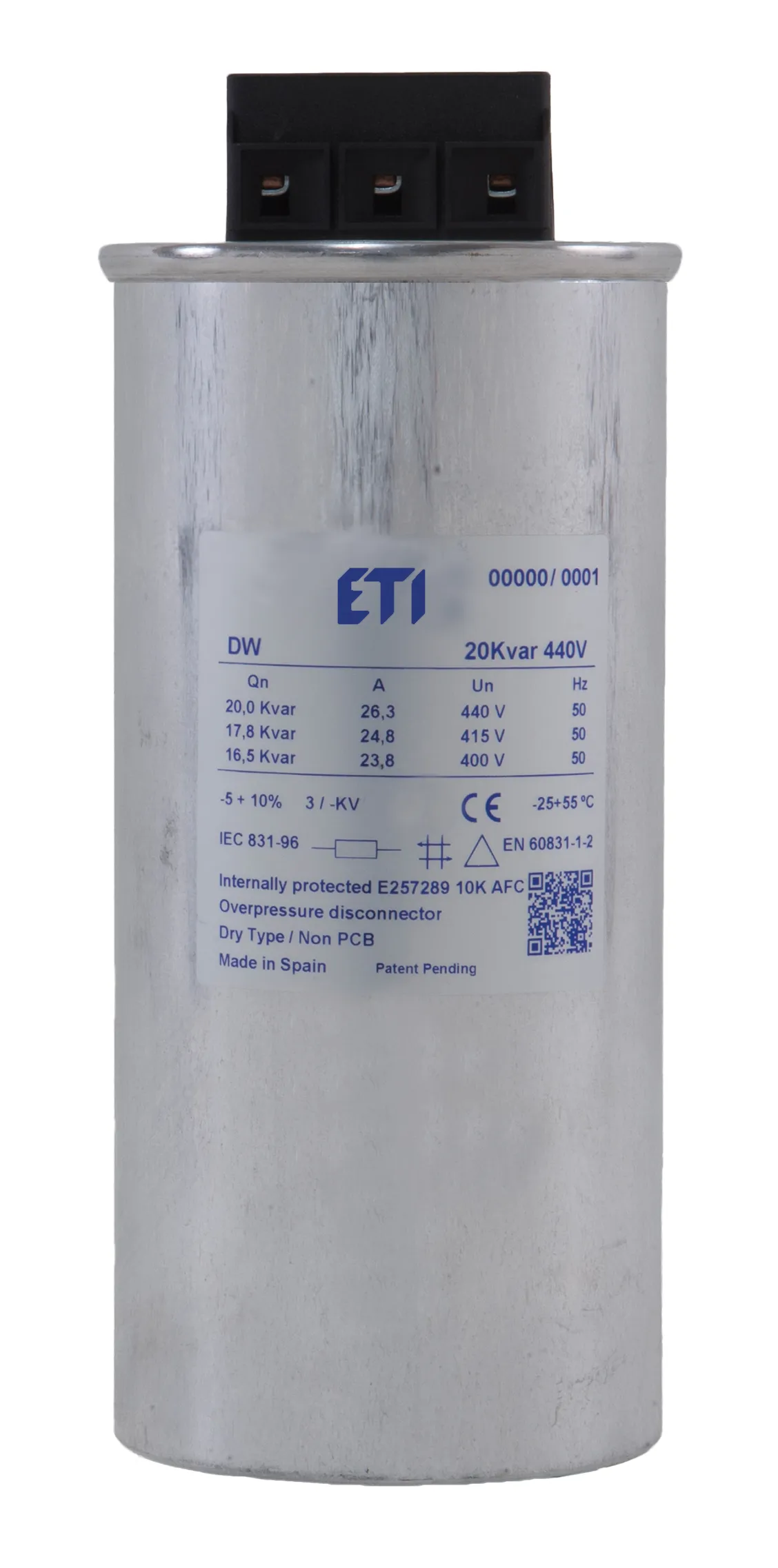 Capacitor LPC-DW 10 kVAr, 400V, 50HZ 004656851