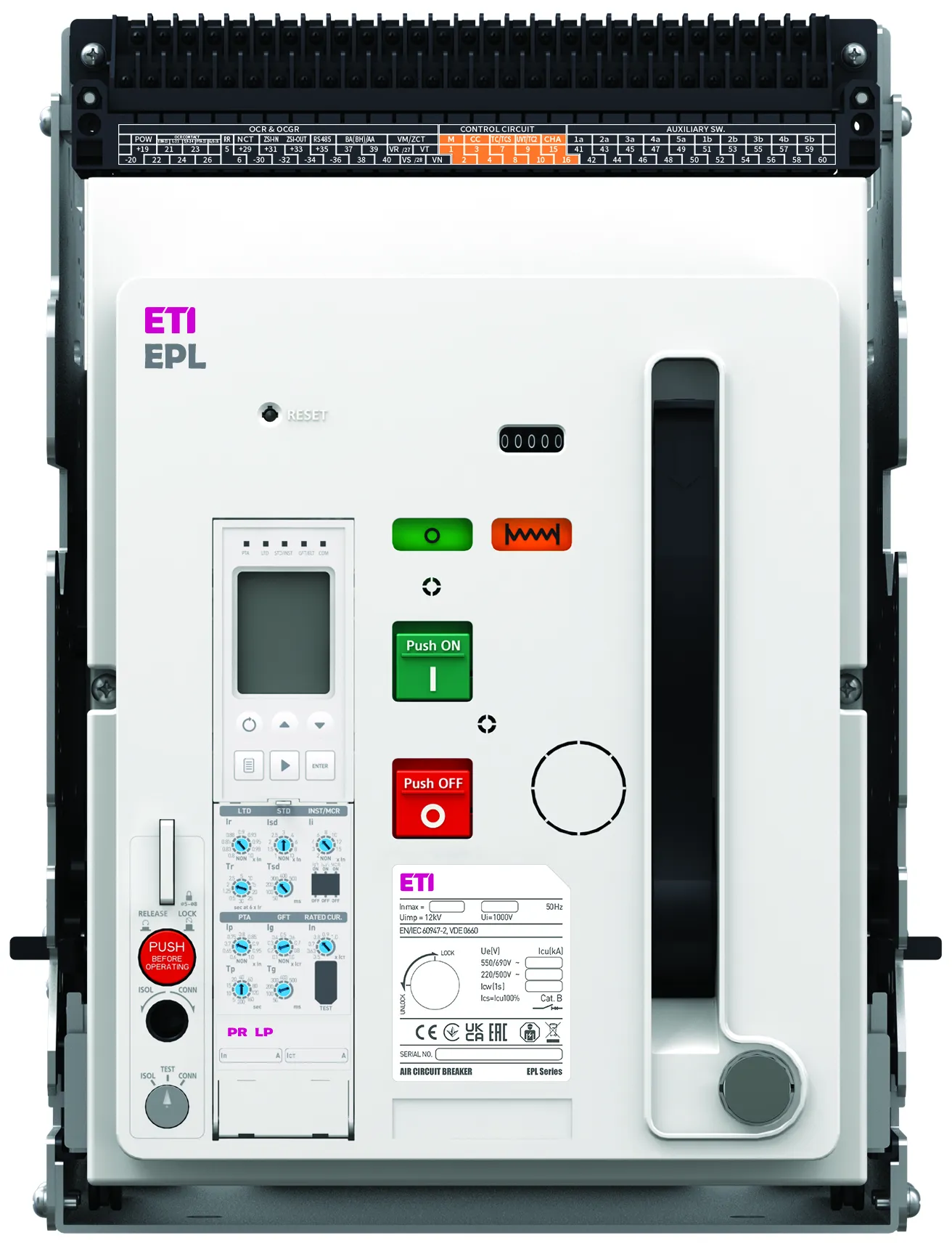 Air Circuit Breaker EPL-16 4H AD/M2C2S2/PR-LP 004695712